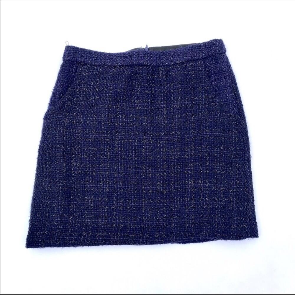 Cynthia Rowley Blue/Metallic Blue tweed Mi…
